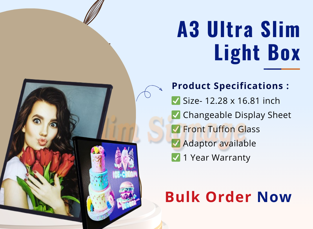 A3 Ultra Slim Light Box